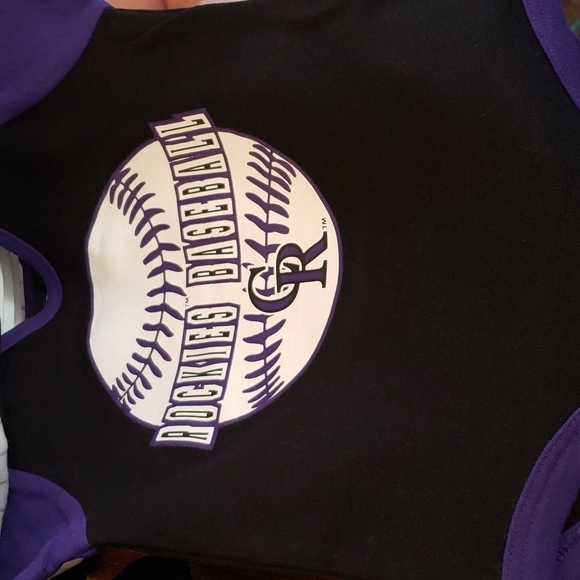 Colorado Rockies 3 Piece Onesie Set Size 12M - Picture 3 of 6